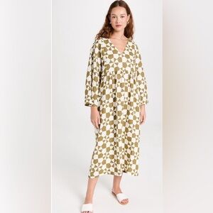 Mara Hoffman Aviva Dress Olive Cream